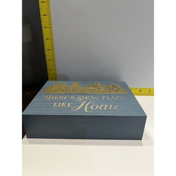 There's Snow Place like Home Christmas Decor Winter Wizard Oz Sign New Unique - Picture 7 of 15